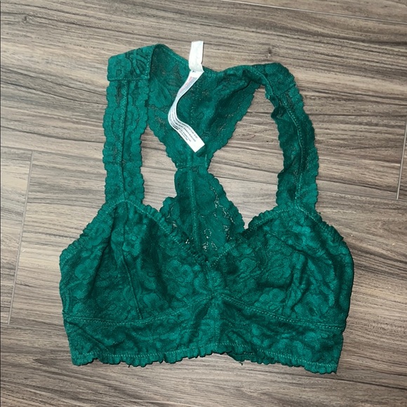 Free People Green Lace Bralette - Picture 2 of 6